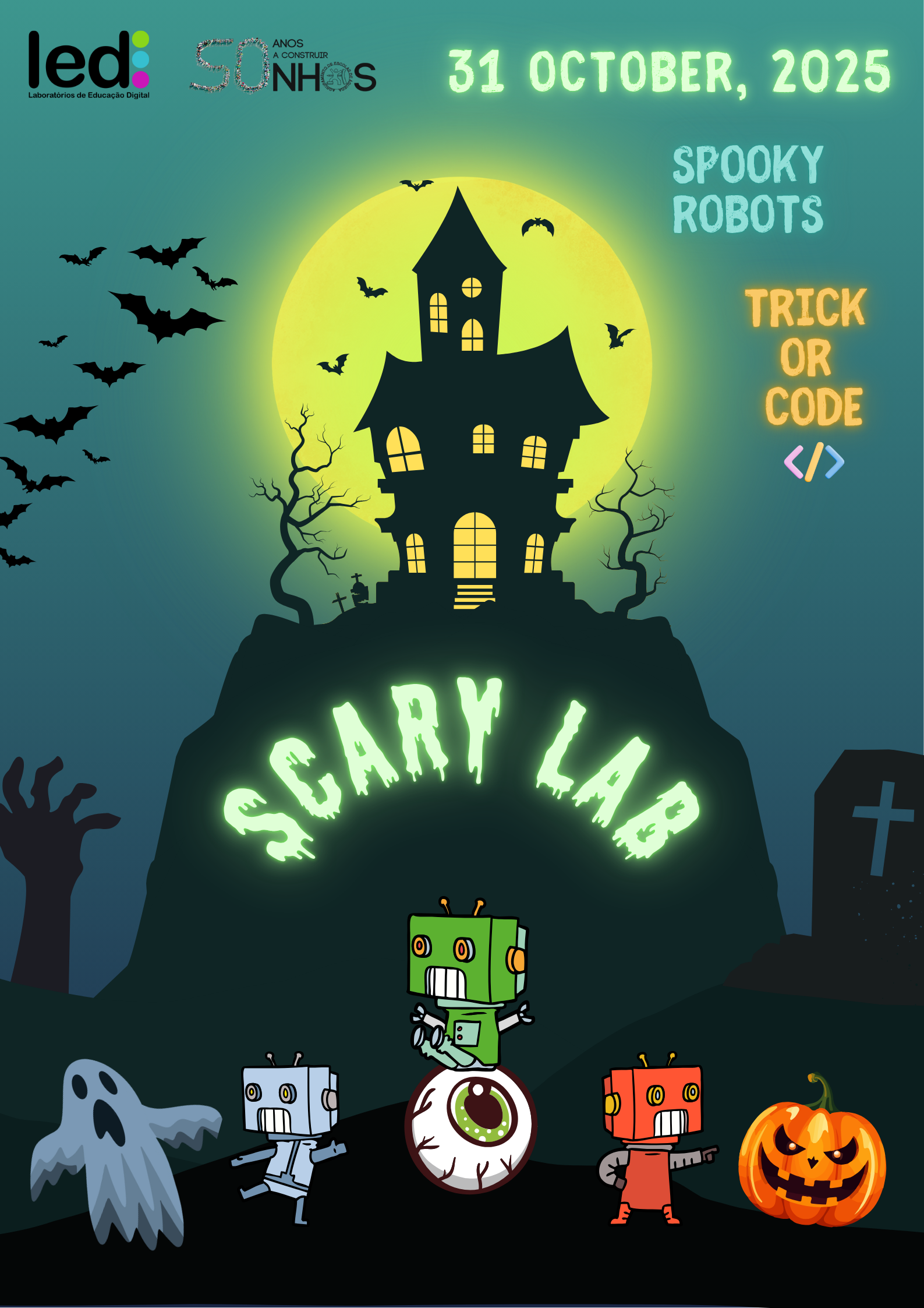 Scary Lab: Robôs assustadores invadem o Clube de Robótica ...